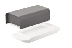 Alessi Mattina Butter Dish, Dark Grey -Kitchenware Shop 0007 BG04 DG 03 A4 3500pxl
