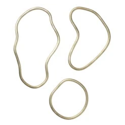 Ferm LIVING Pond Trivet, Set Of 3, Brass