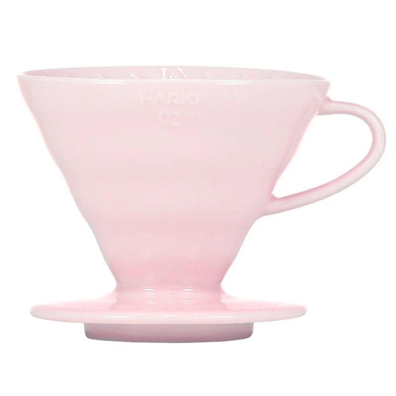Hario Hario V60 Coffee Dripper Size 02, Pink Porcelain 3 Hario Hario V60 Coffee Dripper Size 02, Pink Porcelain