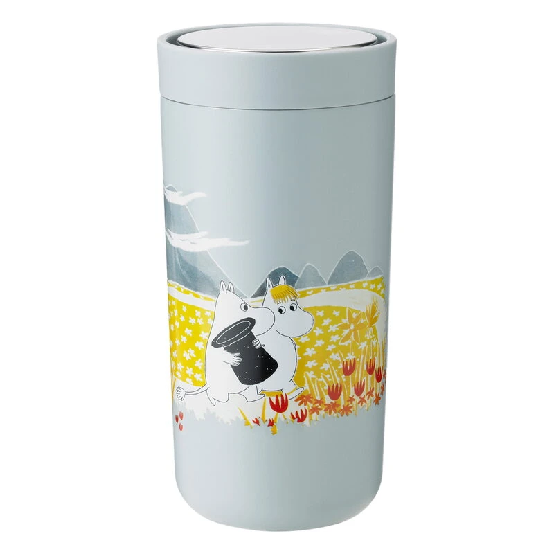 Stelton To Go Click Thermo Cup, 0,4 L, Light Blue - Moomin 4 Stelton To Go Click Thermo Cup, 0,4 L, Light Blue - Moomin - Image 2
