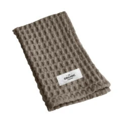 The Organic Company Big Waffle Kitchen And Wash Cloth, Clay 8 The Organic Company Big Waffle Kitchen And Wash Cloth, Clay -Kitchenware Shop 1654 BW KitchenAndWashCloth Clay Folded