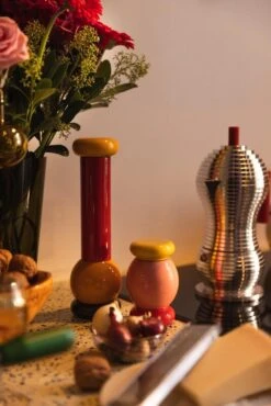 Alessi Sottsass Grinder, Small, Pink - Yellow - Red 10 Alessi Sottsass Grinder, Small, Pink - Yellow - Red -Kitchenware Shop 2021 09 30 FDS Valmiit VVV 13 1