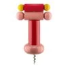 Alessi Sottsass Corkscrew, Red - Pink - Yellow -Kitchenware Shop 26 Alessi 21 TH