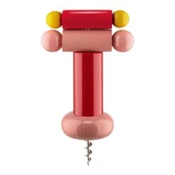 Alessi Sottsass Corkscrew, Red - Pink - Yellow