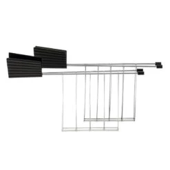 Alessi Plissé Toaster Rack, Black
