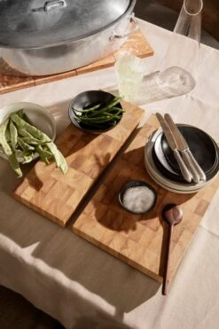 Ferm LIVING Chess Cutting Board, Rectangle, Small 9 Ferm LIVING Chess Cutting Board, Rectangle, Small -Kitchenware Shop 39 0785 1