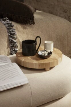 Ferm LIVING Chess Cutting Board, Round, Small -Kitchenware Shop 47 0815