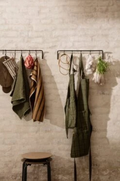 Ferm LIVING Hale Apron, Green - Black -Kitchenware Shop 4HALEF TM 3