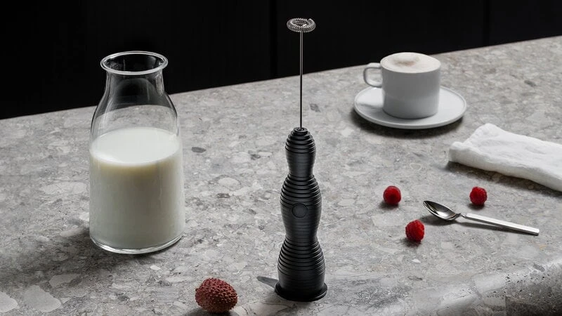 Alessi Pulcina Milk Frother, Black 4 Alessi Pulcina Milk Frother, Black - Image 2