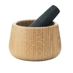 Normann Copenhagen Craft Mortar And Pestle, Black