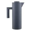 Alessi Plissé Thermo Insulated Jug, Grey -Kitchenware Shop ALMDL12 G alessi plisse termoskannu harmaa