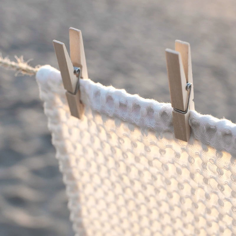 The Organic Company Big Waffle Kitchen And Wash Cloth, Natural White 5 The Organic Company Big Waffle Kitchen And Wash Cloth, Natural White - Image 3