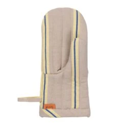 Ferm LIVING Hale Oven Mitt, Oyster - Lemon - Bright Blue