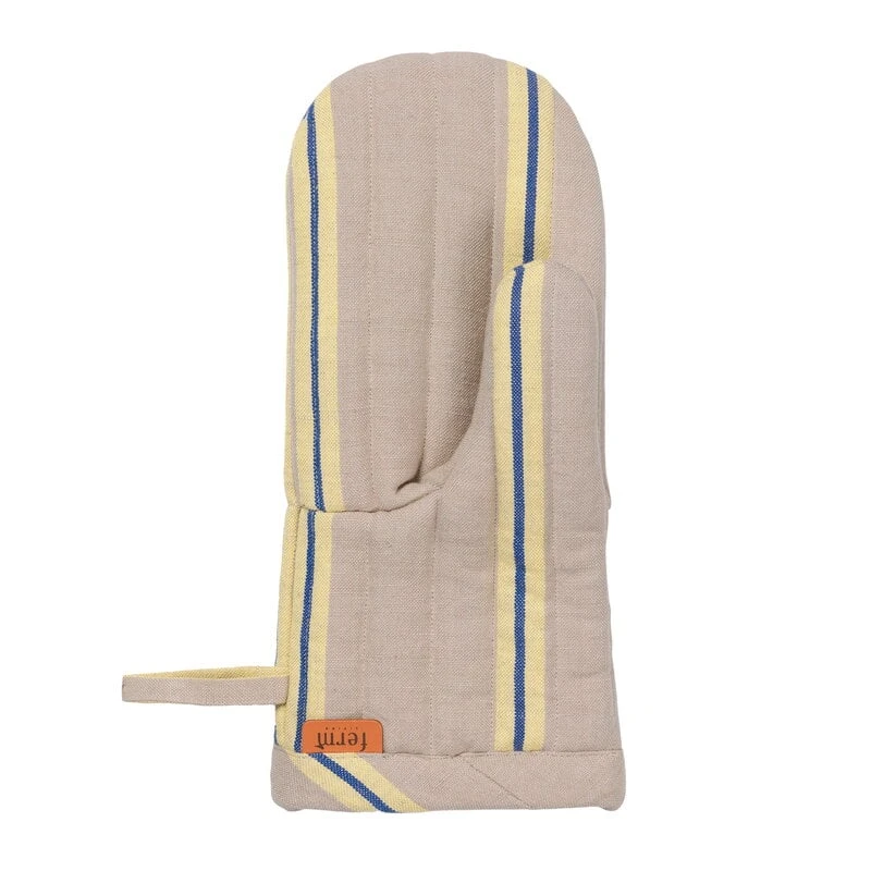 Ferm LIVING Hale Oven Mitt, Oyster - Lemon - Bright Blue 3 Ferm LIVING Hale Oven Mitt, Oyster - Lemon - Bright Blue