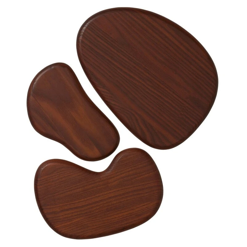 Ferm LIVING Cairn Cutting Boards, Set Of 3, Dark Brown 3 Ferm LIVING Cairn Cutting Boards, Set Of 3, Dark Brown