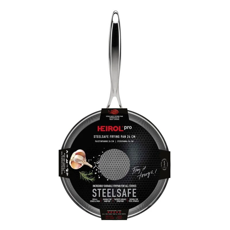 Heirol Steelsafe Pro Frying Pan, 24 Cm 3 Heirol Steelsafe Pro Frying Pan, 24 Cm - Image 2