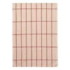 Ferm LIVING Hale Tea Towel, Rose - Rust -Kitchenware Shop Hale Yarn dyed linen towel 100089 648