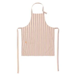 Ferm LIVING Hale Kids Apron, Rose - Bright Blue