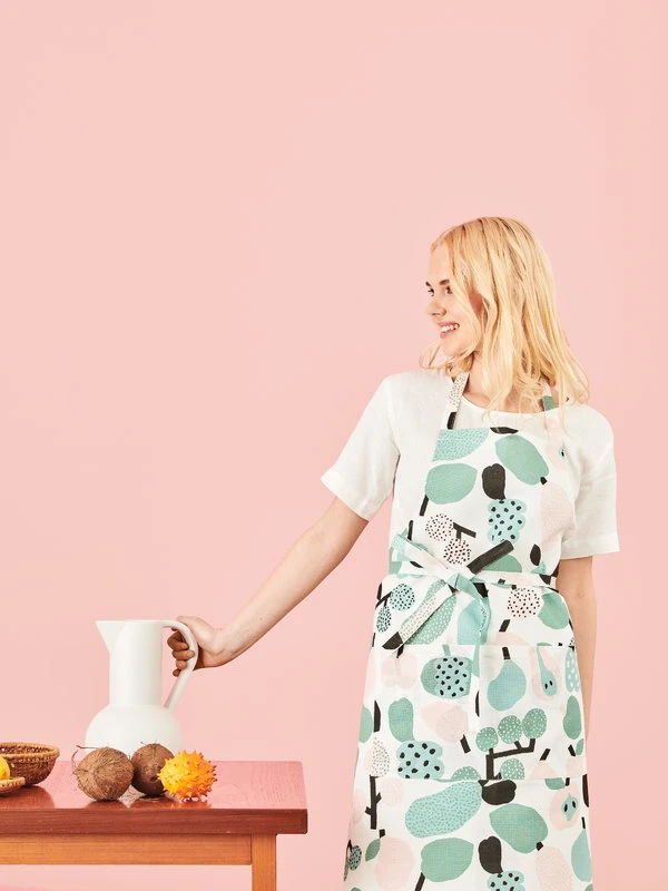 Kauniste Tutti Frutti Apron, Light Green 4 Kauniste Tutti Frutti Apron, Light Green - Image 2