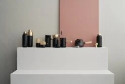 Stelton Collar Coffee Grinder, Black - Brass -Kitchenware Shop LS Collar