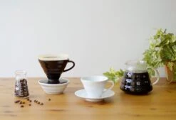 Hario Hario V60 Coffee Dripper Size 02, Matt Black Porcelain 10 Hario Hario V60 Coffee Dripper Size 02, Matt Black Porcelain -Kitchenware Shop MB image2