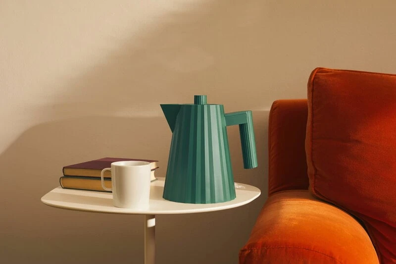 Alessi Plissé Electric Kettle, 1 L, Green 5 Alessi Plissé Electric Kettle, 1 L, Green - Image 3