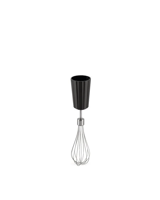 Alessi Plissé Hand Blender With Whisk And Chopper, Black 5 Alessi Plissé Hand Blender With Whisk And Chopper, Black - Image 3