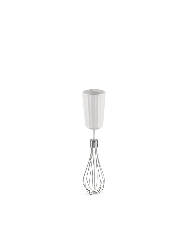 Alessi Plissé Hand Blender With Whisk And Chopper, White 5 Alessi Plissé Hand Blender With Whisk And Chopper, White - Image 3