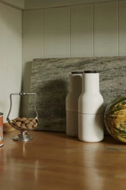 MENU Bottle Grinder 2 Pcs, Ceramic, Sand - Walnut -Kitchenware Shop MENU Bottle Grinder Ceramic 1