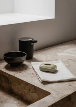 MENU Graphium Tea Towel, 2 Pcs, Ecru -Kitchenware Shop MENU Graphium Tea Towel NNDW Footed Bowl Soap Pump 1