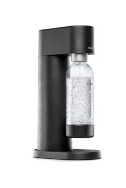 Mysoda Woody Sparkling Water Maker, Black -Kitchenware Shop Mysoda Woody Black bottle attached