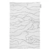 Saana Ja Olli Rakkauden Meri Tea Towel/place Mat, White - Black -Kitchenware Shop Rakkauden meri Saana ja Olli hi res kuva Suvi Kesalainen white