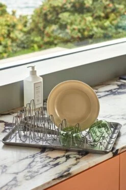HAY Shortwave Dish Rack -Kitchenware Shop Shortwave Dish Rack Rainbow Deep Plate sand Tint Glass green Hand Wash