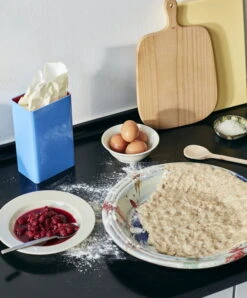 HAY Tin By Sowden, Blue -Kitchenware Shop Tin by Sowden blue Plank Swirl Bowl multi splash