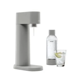 Mysoda Woody Sparkling Water Maker, Grey -Kitchenware Shop Woody Gray side
