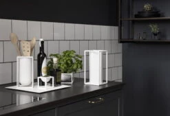 By Lassen Kubus Roll'in Kitchen Paper Holder, White -Kitchenware Shop by lassen k kkenrulle0041 1