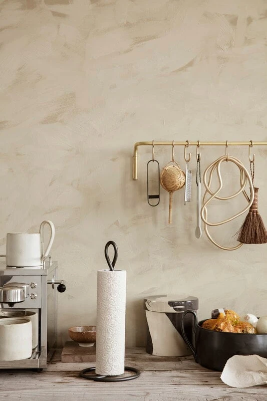 Ferm LIVING Curvature Paper Towel Holder, Black Brass 4 Ferm LIVING Curvature Paper Towel Holder, Black Brass - Image 2