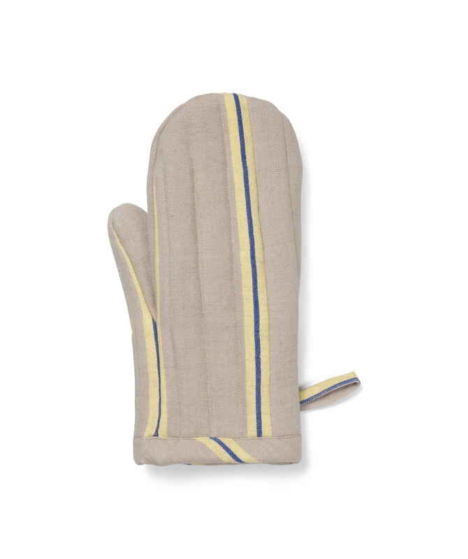 Ferm LIVING Hale Oven Mitt, Oyster - Lemon - Bright Blue 5 Ferm LIVING Hale Oven Mitt, Oyster - Lemon - Bright Blue - Image 3