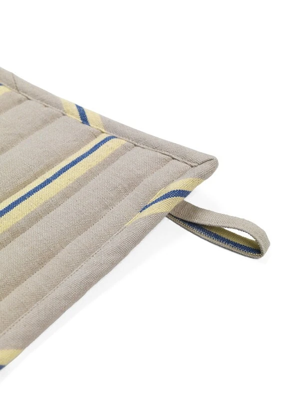 Ferm LIVING Hale Pot Holder, Set Of 2, Oyster - Lemon - Bright Blue 4 Ferm LIVING Hale Pot Holder, Set Of 2, Oyster - Lemon - Bright Blue - Image 2