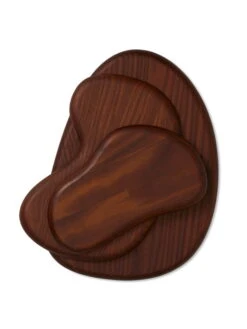 Ferm LIVING Cairn Cutting Boards, Set Of 3, Dark Brown 11 Ferm LIVING Cairn Cutting Boards, Set Of 3, Dark Brown -Kitchenware Shop fermLIVING AW22 CairnCuttingBoards 1104266298 pack 2