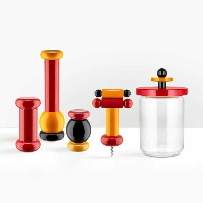 Alessi Sottsass Corkscrew, Yellow - Red - Black 4 Alessi Sottsass Corkscrew, Yellow - Red - Black - Image 2