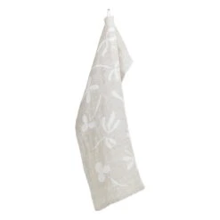 Lapuan Kankurit Friida Tea Towel, Linen - White