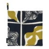 Marimekko Pieni Rukinlapa Pot Holder, Dark Blue - Olive - Cotton -Kitchenware Shop marimekko MA071966 560 MM 224 pieni rukinlapa pot holder 071966 560 kb