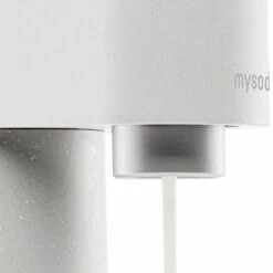Mysoda Woody Sparkling Water Maker, White -Kitchenware Shop mysoda woody white texture closeup 900x